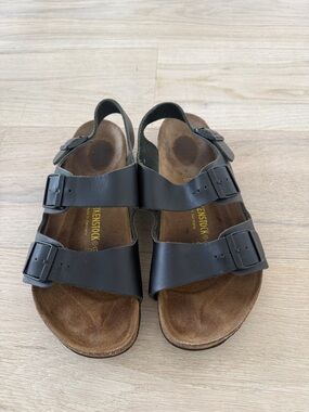 Birkenstock Milano Sandal Black Leather 10-10.5